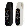 Set 2 Huse pentru Xiaomi Mi Band 7/Mi Band 6/Mi Band 5, Kwmobile, Negru/Alb, Silicon, 59313.03