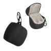 Husa pentru casti Audio-Technica ATH-CKS50TW, Kwmobile, Negru, Silicon, 59278.01