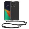 Husa OPPO Find X5 Pro, Silicon, Transparent/Negru, 59320.01