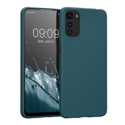 Husa Motorola Moto E32/Moto E32s, Silicon, Verde, 58664.57