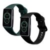 Curea kwmobile pentru Huawei Band 6, Silicon, Verde/Negru, 59296.01