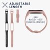 Set 2 Curele pentru Samsung Galaxy Fit 2, Kwmobile, Negru/Roz, Silicon, 53962.10