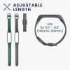 Set 2 Curele pentru Samsung Galaxy Fit 2, Kwmobile, Verde/Gri, Silicon, 53962.09