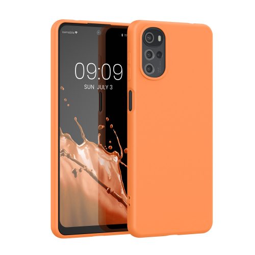 Husa Motorola Moto G22, Silicon, Portocaliu, 58208.150