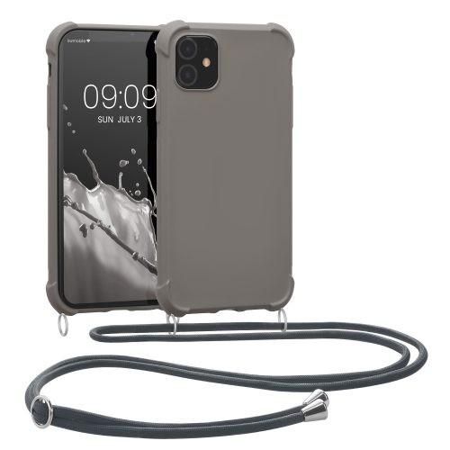 Husa Apple iPhone 11, Silicon, Gri, 53838.43