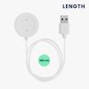 Cablu de incarcare USB pentru Xiaomi Mi Watch Color Sport/Watch S1 Active, Kwmobile, Alb, Plastic, 58354.02