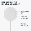 Cablu de incarcare USB pentru Xiaomi Mi Watch Color Sport/Watch S1 Active, Kwmobile, Alb, Plastic, 58354.02