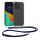 Husa Apple iPhone 13 Pro, Silicon, Transparent/Albastru, 55963.04