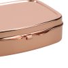 Set 2 Cutii pentru pastile cu 2 compartimente, Kwmobile, Roz, Otel, 53475.02
