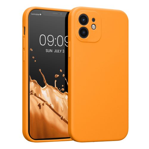 Husa Apple iPhone 12/iPhone 12 Pro, Silicon, Portocaliu, 59351.150