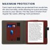 Husa pentru Amazon Kindle Oasis 10, Kwmobile, Rosu, Piele ecologica, 59393.01
