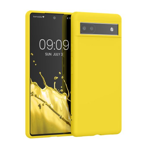 Husa Google Pixel 6a, Silicon, Galben, 57799.165