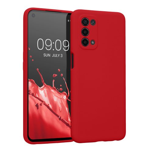 Husa OPPO A74 5G/A54 5G, Silicon, Rosu, 57571.229