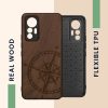 Husa Xiaomi 12 Lite, Lemn, Maro, 59408.01