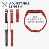 Set 2 Curele pentru Samsung Galaxy Fit 2, Kwmobile, Negru/Rosu, Silicon, 53962.11
