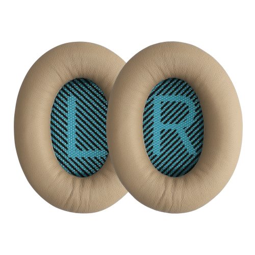 Set 2 Perne de urechi pentru casti Bose Soundlink Around-Ear Wireless II, Kwmobile, Gri, Piele ecologica, 59418.11
