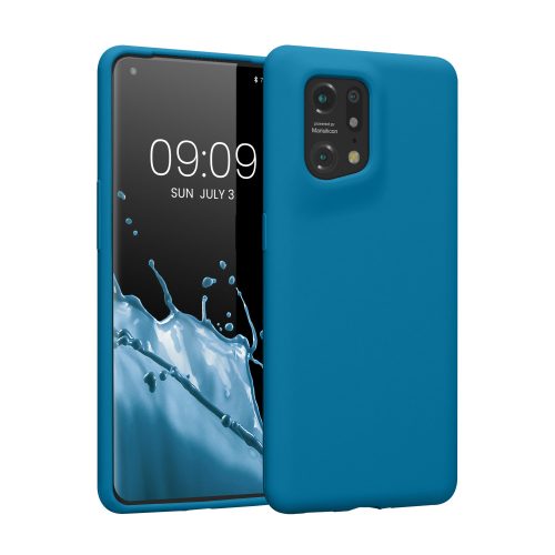 Husa OPPO Find X5, Silicon, Albastru, 57629.224