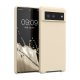 Husa Google Pixel 6, Silicon, Crem, 55480.210
