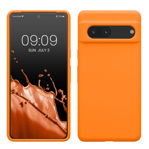 Husa Google Pixel 7, Silicon, Portocaliu, 59451.150