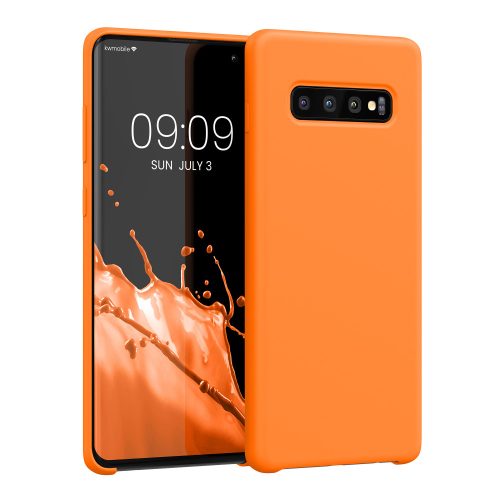 Husa Samsung Galaxy S10 Plus, Silicon, Portocaliu, 49028.150