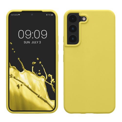 Husa Samsung Galaxy S22, Silicon, Galben, 56756.149