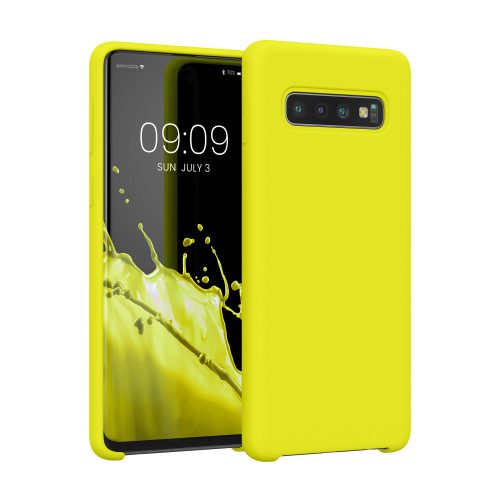 Husa Samsung Galaxy S10, Silicon, Galben, 47732.149