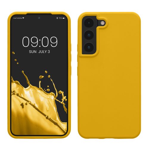 Husa Samsung Galaxy S22, Silicon, Galben, 56756.165
