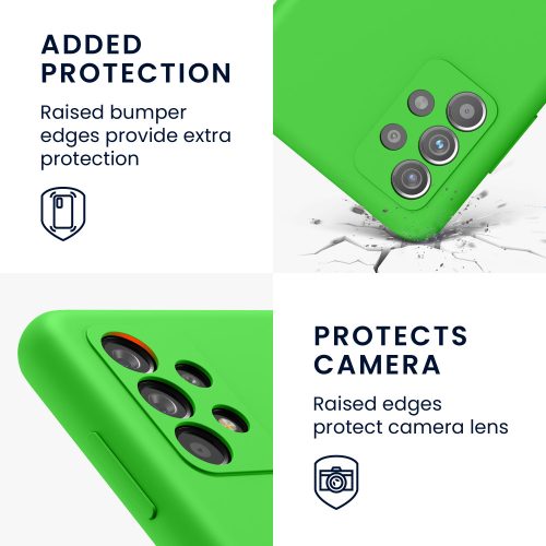 Husa Samsung Galaxy A52/Galaxy A52 5G/Galaxy A52s 5G, Silicon, Verde, 54347.159