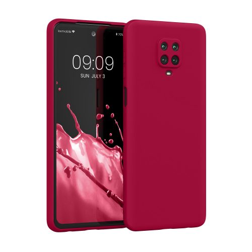 Husa Xiaomi Redmi Note 9S/Redmi Note 9 Pro/Redmi Note 9 Pro Max, Silicon, Rosu, 56562.229