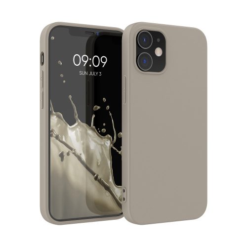 Husa Apple iPhone 12/iPhone 12 Pro, Silicon, Gri, 53938.16