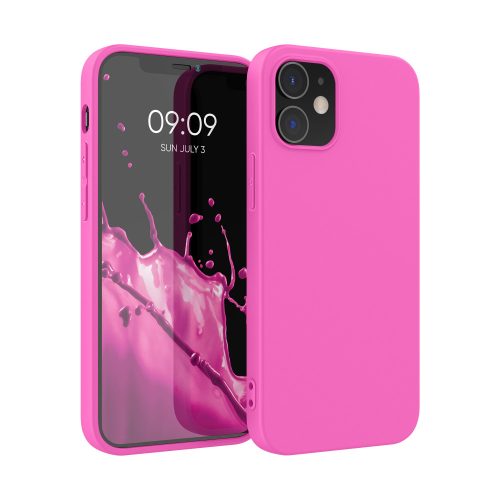 Husa Apple iPhone 12/iPhone 12 Pro, Silicon, Roz, 53938.135