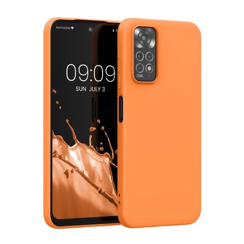 Husa Xiaomi Redmi Note 11/Redmi Note 11s, Silicon, Portocaliu, 57368.150
