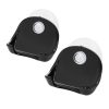 Set 2 Suporti pentru aparat de ras Kwmobile, Negru, Plastic, 48032.18