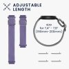 Set 2 curele pentru Garmin Venu Sq/Venu Sq Music, Kwmobile, Mov/Gri, Nylon, 59528.02
