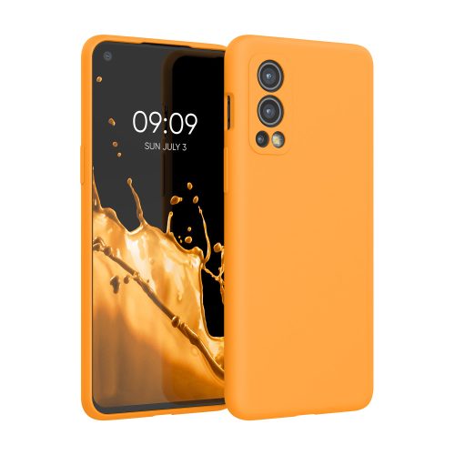 Husa OnePlus Nord 2 5G, Silicon, Portocaliu, 56070.191