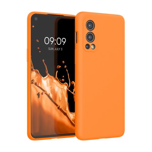 Husa OnePlus Nord 2 5G, Silicon, Portocaliu, 56070.150