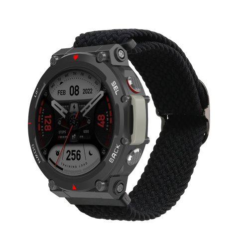 Curea kwmobile pentru Huami T-Rex 2, Nylon, Negru, 59598.01