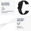 Set 2 Curele pentru Honor Band 5/Band 4, Kwmobile, Negru/Alb, Silicon, 59596.01
