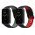 Set 2 curele kwmobile pentru Xiaomi Mi Band 7 Pro, Silicon, Gri/Rosu, 59603.01