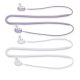 Set 2 Snur kwmobile pentru Samsung Galaxy Buds 2, Silicon, Alb/Mov, 56697.02