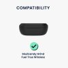 Husa kwmobile pentru Skullcandy Grind Fuel True Wireless, Silicon, Negru, 59658.01