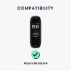 Set 2 curele kwmobile pentru Xiaomi Mi Band 4, Silicon, Negru/Gri, 58889.02