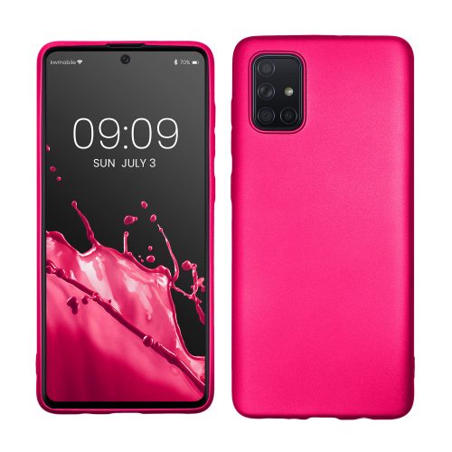 Husa Samsung Galaxy A71, Silicon, Roz, 51213.65