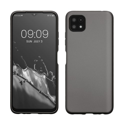 Husa Samsung Galaxy A22 5G, Silicon, Gri, 55247.232