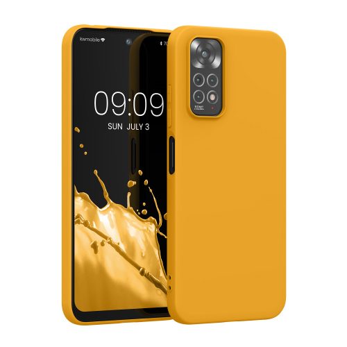 Husa Xiaomi Redmi Note 11/Redmi Note 11S, Silicon, Portocaliu, 57368.191