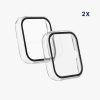 Set 2 Huse Kwmobile pentru Huami Bip 3/Bip 3 Pro, Plastic, Transparent/Negru, 59811.02