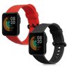 Set 2 curele kwmobile pentru Xiaomi Mi Watch Lite/Redmi Watch, Silicon, Negru/Rosu, 54778.15