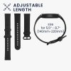 Set 2 curele kwmobile pentru Xiaomi Mi Watch Lite/Redmi Watch, Silicon, Negru/Rosu, 54778.15