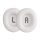 Set 2 Earpads kwmobile pentru JBL Tune 700BT /Tune 750BT/Tune 750BTNC, Piele ecologica, Alb, 59040.02