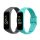 Set 2 curele kwmobile pentru Samsung Galaxy Fit 2, Silicon, Gri/Verde, 53962.13